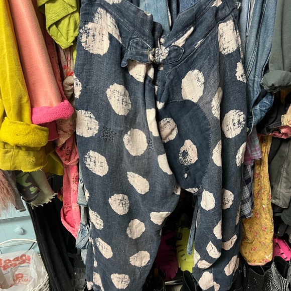 Magnolia Pearl Blue and White Polka Dot Pants - Picture 2 of 4